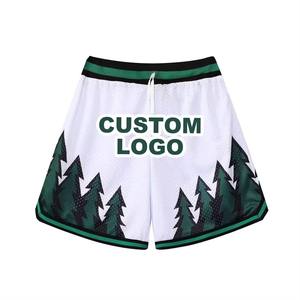 Pantalones cortos de malla de poliéster 100% de alta calidad para hombres Diseño de logotipo personalizado Estilo de fitness sólido OEM Gimnasio Deporte Sudor Logotipo impreso - Product Image 1