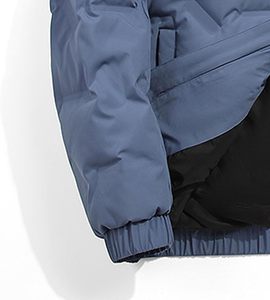 OEM fabricant pakistanais personnalisé lâche imperméable à l'eau gaufré Streetwear doudounes manteau d'hiver pour hommes col montant avant - Product Image 2