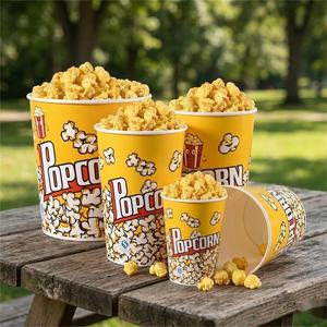 Cubo de Palomitas de Maíz Personalizado de 1.2L 1.8L con Diseño de Películas y Dibujos Animados, Apto para Alimentos, con Tapa para Envasado de Alimentos - Product Image 1