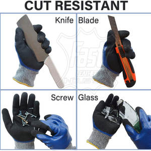 Gants résistants à l'huile et aux coupures pour la fabrication et la machinerie, gants résistants aux coupures pour travaux lourds pour le métal - Product Image 5