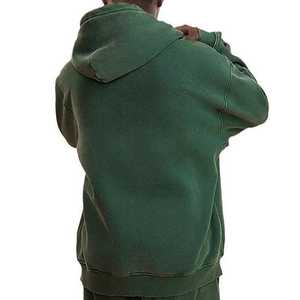 Sudaderas con capucha de gran tamaño desgastadas de 450 gramos de algodón personalizadas al por mayor diseño unisex lavado ácido para hombres para el invierno - Product Image 3