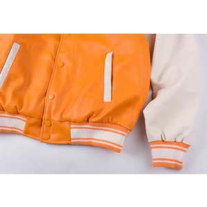 Chaquetas Varsity para Hombre, Nuevas, de Alta Calidad, con Logotipo Personalizado de Béisbol, Cuello Alto, Capucha, Impermeables, Bordado Frontal, Talla Grande - Product Image 5