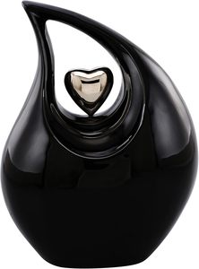 Urna Funeraria de Metal Blanca en Forma de Lágrima para Cenizas de Adultos |   Fabricante de Urnas Funerarias Modernas - Product Image 6