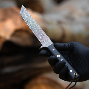 Cuchillo de Supervivencia Personalizado con Patrón de Damasco, Mango Resistente para Uso en Exteriores, Cocina y Colección - Product Image 4