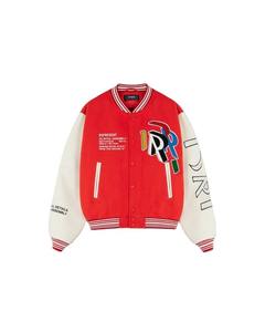 Vestes d'hiver vintage unisexes pour universitaires et lettristes, patchs en chenille de laine universitaires personnalisés avec broderie de logo, vestes pour hommes - Product Image 1