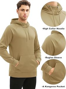 Sweats à capuche doublés Sherpa et sweatshirts en polyester/coton pour hommes - Product Image 2