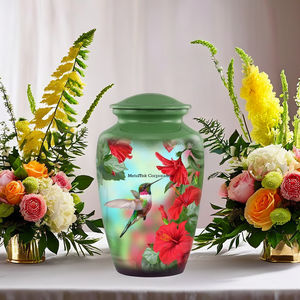 Urnas de cremación conmemorativas funerarias de colibrí de nuevo diseño para cenizas humanas, precio al por mayor, fabricante de tarros de urna para adultos de estilo americano - Product Image 3