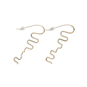 CUCOCUCA YXQ E156 Boucles d'oreilles pendantes confortables en acier inoxydable doré, design simple, idéales pour un usage quotidien, expédition UE en 48h - Product Image 1