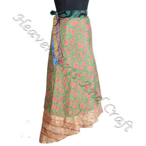 Latest <b>Wrap</b> Around <b>Skirt</b> Manufacturer and Exporter of Silk <b>Wrap</b> <b>Skirts</b> Manufacturer Wholesaler Boho Stylish Multi Color Summer - Product Image 4
