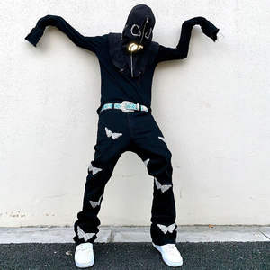 Pantalones Deportivos de Felpa de Algodón para Hombre, Estilo Vintage, Lavado Personalizado, con Pedrería, para Correr, Fabricante de Ropa Urbana - Product Image 6