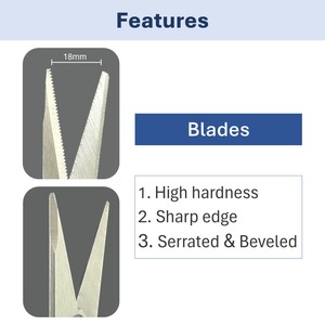 Coupe-cuir Ciseaux de couture Ciseaux à tissu Ciseaux de tailleur en acier inoxydable - Product Image 3