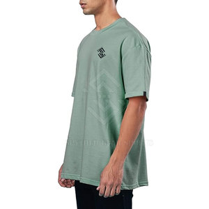 Pakistan Manufactured Men's Drop Shoulder <b>T</b>-<b>Shirt</b>-High Quality Polyester/Cotton Quick Dry & Breathable - Product Image 4