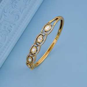 กำไลข้อมือแฟชั่นคุนดัน - คุนดัน คาด้า ดีไซน์หรูหรา - Product Image 2