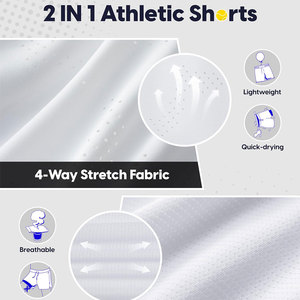 Men's Casual Gym Sports Cotton <b>Shorts</b> Comfortable Fleece Athletic <b>Jogger</b> Sweat <b>Short</b> Pants for Men Canvas Fabric - Product Image 3