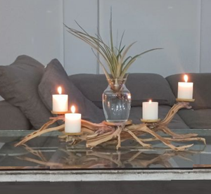 Bougeoirs de table pour événements à la maison Bois flotté festif Mariages élégants Noël Décor de Pâques - Product Image 6