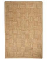 Tapis en jute tressé rectangulaire ton beige naturel pour salon tapis Beige d'entrée antidérapant tissé tapis fait maison