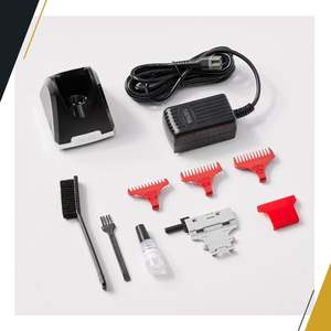 Tondeuse sans fil modèle 56435, lame en acier inoxydable, électrique, batterie USB, réglable, étanche, pour le visage et usage domestique, US - Product Image 1