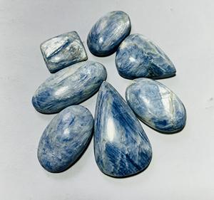 ไคยาไนท์คาโบชองเรกิคริสตัลควอตซ์ธรรมชาติอัญมณีหัตถกรรมพื้นบ้านสำหรับตกแต่งไคยาไนต์สีฟ้า - Product Image 2