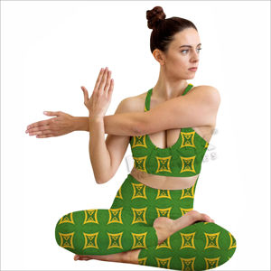 Conjunto Deportivo de 2 Piezas para Mujer: Sujetador Deportivo Ligero, Sólido, Ecológico y Transpirable con Leggings Sin Costuras para Ejercicio, Running y Estilo de Vida Activo - Product Image 2