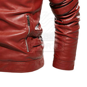 Chaqueta de Invierno para Hombre, de Cuero y Lona de Primera Calidad, Resistente al Viento, Transpirable y Ecológica, en Oferta Online - Product Image 6