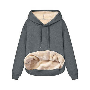 Sudadera con Capucha de Forro Polar para Mujer, Cálida y Suave, Estilo Único, Precio Razonable - Product Image 4