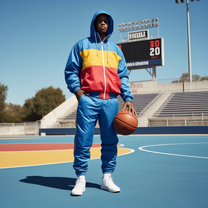 Nouveau modèle Survêtement coupe-vent Veste de pluie personnalisée pour homme Ensembles de pantalons Street Style Wind Breaker Survêtement pour homme - Product Image 4