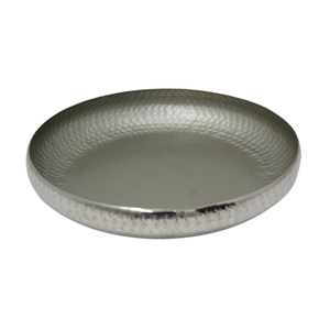 Round Shape Serving <b>Bowl</b> <b>Silver</b> Color Modern Style Serving and Decorative <b>Bowl</b> for Kitchen & Tabletop Handmade Bulk - Product Image 1
