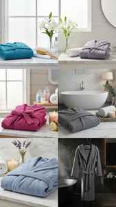 Wholesale 100% Turkish Cotton <b>Hooded</b> Hotel <b>Bathrobe</b> 875g Heavy Weight Premium Luxury Spa Robe High Absorbent Customizable Made - Product Image 5