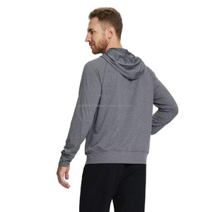 Nouveau design Performance Léger 4 directions extensible Sweat à capuche avec poche demi-zip pour hommes - Product Image 4