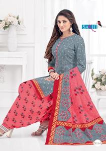 Ensemble de costume Patiyala en coton à la mode pour femmes avec dupatta assorti pour les tenues festives par Export - Product Image 4