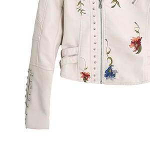 Chaqueta de cuero bordada más vendida de fabricación profesional, logotipo personalizado OEM, diseñe su propia chaqueta de cuero nueva - Product Image 3