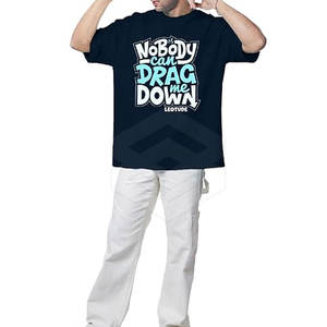 Camiseta de gran tamaño para hombre, ropa de verano transpirable de fibra de algodón/bambú, cómoda, precio de fábrica, alta calidad - Product Image 3