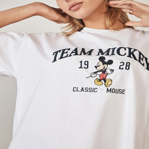 เสื้อยืดแขนสั้นผ้าฝ้าย100% สำหรับผู้หญิง,เสื้อยืดทรงหลวมไม่มีลายกำหนดได้เองปี100% - Product Image 3