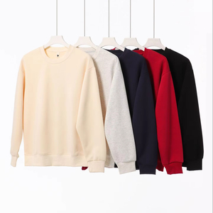 Heavyweight 100% algodón polar invierno Streetwear venta al por mayor pulóver hombres Regular Fit gota hombro sudadera transpirable rápido - Product Image 1