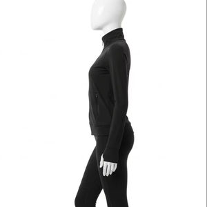 Conjunto de Yoga Elástico en Cuatro Direcciones, Chaqueta y Leggings, Tela de Nailon y Elastano, Ropa de Entrenamiento de Alta Elasticidad, Venta al por Mayor - Product Image 2