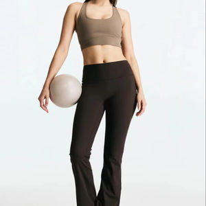 <b>Women's</b> Comfortable Windproof Solid Yoga Wear 3-Piece Elastic Waist Workout Clothing <b>Sets</b> <b>Plus</b> <b>Size</b> Activewear Fitness Yoga - Product Image 1