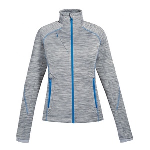 Chaqueta de Mujer con Cierre, Forro Polar, Ajustada, para Otoño, Nueva Llegada, Transpirable, Tejido de Lino, Cuello Alto - Product Image 1