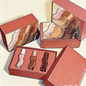 Nuevo aceite labial hidratante y reparador con aroma a vainilla y leche toffee, brillo labial de 8 ml, paquete de tres, cosméticos de marca al por mayor - Product Image 3