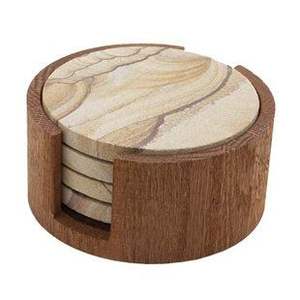 Posavasos redondo de estilo de tendencia caliente, taza de madera al por mayor para hoteles, restaurantes, decoración del hogar, posavasos de madera de STAR CRAFTS INDIA - Product Image 6
