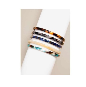 Brazalete de epoxi de resina colorida, Pulsera moderna para mujer, brazaletes, Material de resina, joyería hecha a mano para mujer - Product Image 6