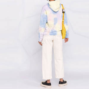 2024 estilo Premium hombres Streetwear Sudadera con capucha de alta calidad polar Tie Dye diseñador estampado patrón sólido transpirable forrado tamaño XS - Product Image 4