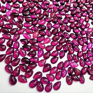 780ชิ้น9X6มม. ลูกแพร์ Cabochon 1260 CTS ชุดพลอยโรโดไลต์โกเมนธรรมชาติเครื่องประดับหินหลวมยอดขาย Iroc - Product Image 4