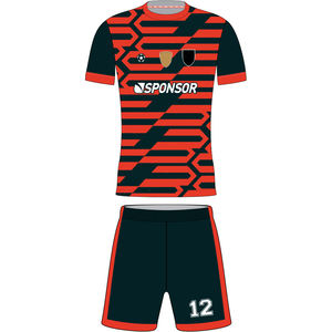 Maillot de football personnalisable avec nom d'équipe, ensemble d'uniformes, impression numérique, séchage rapide, anti UV, 100% polyester, maillots à manches courtes - Product Image 1