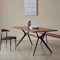 Pieds de table à manger en métal de haute qualité, meubles de bureau, table rectangulaire en fer, pied de table