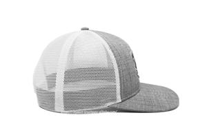 Logotipo personalizado gris jaspeado gorras de camionero malla blanca transpirable gorra de ciclismo al aire libre de moda para invierno informal - Product Image 5