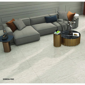 Azulejos de Porcelana Artísticos de 600x1200 mm, Efecto Piedra Caliza Pulida, Panel Grande, Suelo Moderno de Lujo - Product Image 1