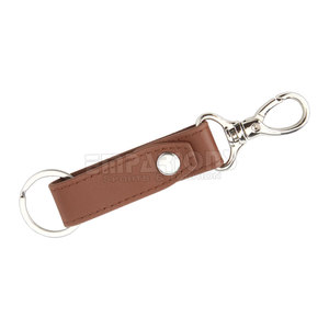 High-End Luxury Genuine Leather Keychain Women Men Black Buckle Car <b>Key</b> <b>Ring</b> Chain Holder - Product Image 5