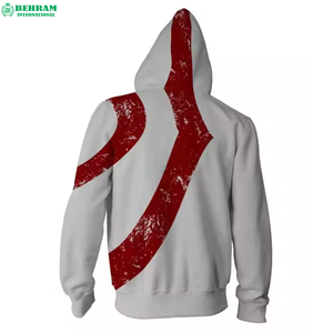 Sweat à capuche unisexe coupe classique 100% coton français avec fermeture éclair, décontracté, pour le fitness, doublé, avec logo sur le devant, grandes tailles, respirant, séchage rapide, hiver - Product Image 3