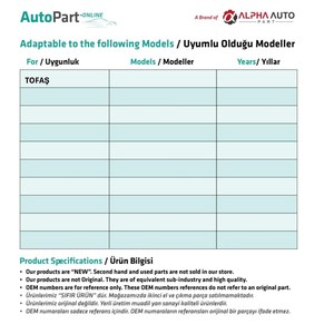 Set di Gommini per Pedale Frizione e Acceleratore, Compatibile con Tofas Dogan, Kartal, <span class=keywords><strong>Sahin</strong></span>, Murat 131 FD114463 - Product Image 5