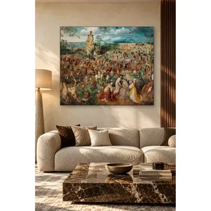 Fida Bruegel La Procession vers le Calvaire, scène de foule, impression sur toile - Product Image 4